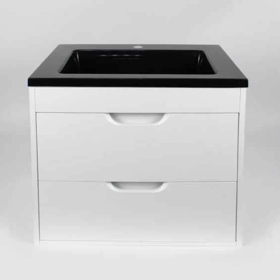 Раковина для ванной Uperwood Modul 65х45х12 см, черная глянцевая #8