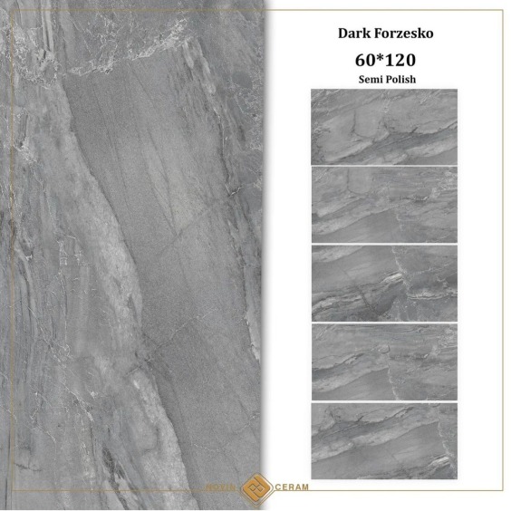 Керамогранит Forzesko Gray Dark, 1200х600 мм #2