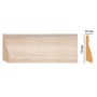 Плинтус напольный Decomaster Woodline 193-13 (70х16х2400мм)