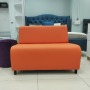 Мини диван оранжевый эко кожа