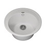 Кухонная мойка кварцевая Uperwood Quartz UPD-01-01, круглая, белая