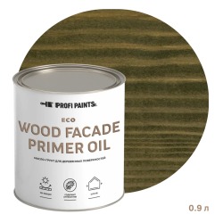 Масло-грунт по дереву для наружных работ Profipaints ECO Wood Fasade Primer Oil 0.9л, Оливка