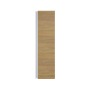 Шкаф-пенал для ванной подвесной Uperwood Barsa 35х28х120 см, белый/дуб сонома