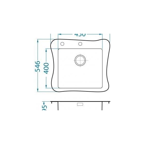 Alveus Jubilee KMB 90 FI 615X546 кухонная мойка #5