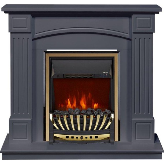 Каминокомплект Boston - Серый графит (Высота 925см) с очагом Aspen Gold #1 Каминокомплект Boston - Серый графит (Высота 925см) с очагом Aspen Gold #1