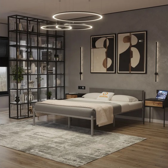 Комплект кровать Лофт 140х200 серый vel RS-15 140 #3