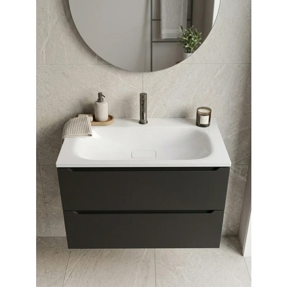 Раковина для ванной Uperwood Sunrise 80 см, белая глянцевая #3