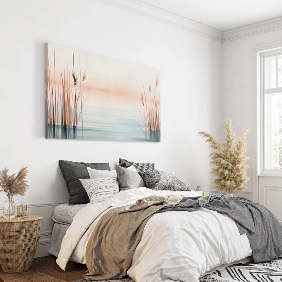 Интерьерная картина "Утренняя гладь 2" на холсте, большая, размер 50х80 см #9 Интерьерная картина "Утренняя гладь 2" на холсте, большая, размер 50х80 см #9