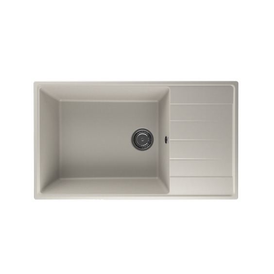 Мойка для кухни кварцевая Ulgran Quartz Prima 860-02, лен #1