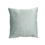 Декоративная подушка 45*45, Тиснение клетка, Бирюза/Беж