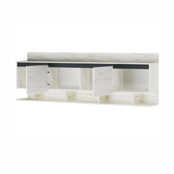 Антресоль Гретта 2000 Крафт белый-Антрацит #2