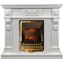Каминокомплект Corsica - Матовый белый (Ширина 1100) с очагом Atherton