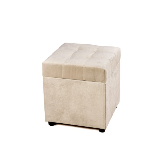 Пуф "Мион" с местом для хранения, Кремовый #1 Пуф "Мион" с местом для хранения, Кремовый #1