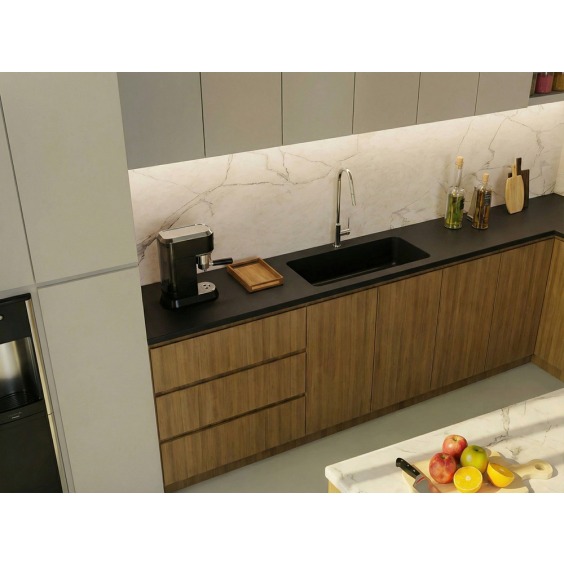 Столешница Form and Style Чёрный ECO002 B1, без опорной кромки, 3000 x 600 x 38 мм #2