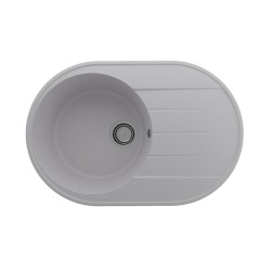 Мойка для кухни кварцевая Ulgran Quartz Nora 750-04, платина