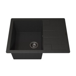 Кухонная мойка кварцевая Uperwood Quartz UPD-03-04, прямоугольная, черная