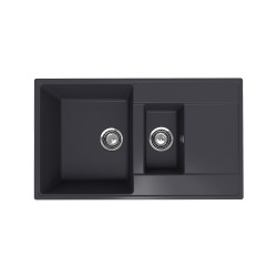 Мойка для кухни кварцевая Ulgran Quartz Prima 860-08, космос, 1,5 чаши