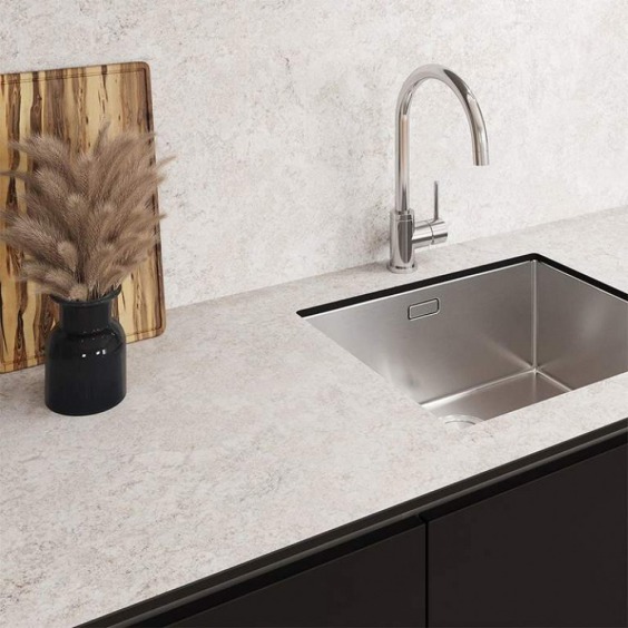 Фартук для кухни Компакт-плита HPL Sagora Гранит Бланко 4817/S, 3000 x 600 x 4 мм #2 Фартук для кухни Компакт-плита HPL Sagora Гранит Бланко 4817/S, 3000 x 600 x 4 мм #2