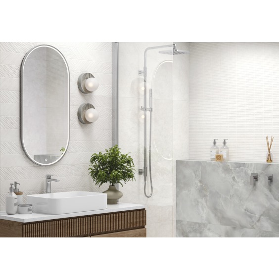 LCM 8080NVL00M Nevel White Керамогранит матовый граниль 800*800 (3 шт в уп/76,80  м в пал) #4