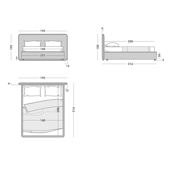 Кровать Ивонна, 1600х2000 мм #5 Кровать Ивонна, 1600х2000 мм #5