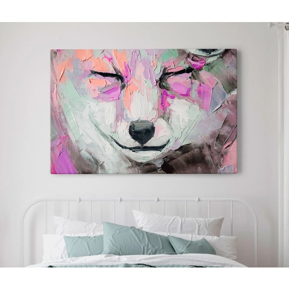 Картина на стену большая на холсте интерьерная "Лиса" размер 30х45 см #3