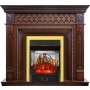 Каминокомплект Alexandria - махагон коричневый антик с очагом Majestic FX M Brass
