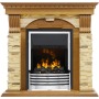 Каминокомплект Dublin - Дуб / Сланец с очагом Flagstaff