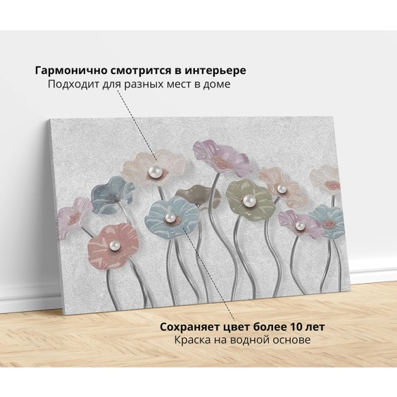 Картина на стену большая на холсте интерьерная "Симфония", размер 50х80 см #2