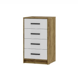 Комод Мия КМ-02 крафт/белый