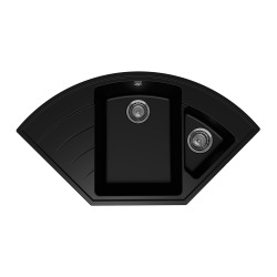 Мойка для кухни кварцевая Ulgran Quartz Marta 1000-07, уголь