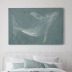 Интерьерная картина "Кит абстракция" на холсте, большая, размер 40х60 см
