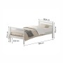 Комплект кровать Лето База 80x190+Н3+Н3, обработка белый