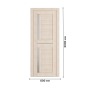 Дверь межкомнатная DK-Doors D-5 Беленый дуб/Матовое стекло, 2000х600, Полотно