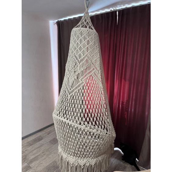 Подвесное кресло-шатёр макраме (70х90) #5