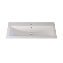 Раковина для ванной кварцевая Uperwood Foster Quartz 90х45,5х17,5 см, белая матовая, жасмин