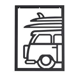 Картина Camper [ ретро-фургон с досками ], 43х33х2 см