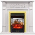 Каминокомплект Venice - Фактурный белый с очагом Majestic FX M Brass