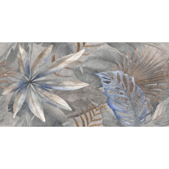New Trend Bahamas Floristry Dark D120240G Керамогранит матовый граниль 1200*600 (2 шт в уп/41,76  м в пал) #7