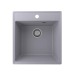 Кухонная мойка Ulgran Quartz Forte 460 квадратная-05 Бетон