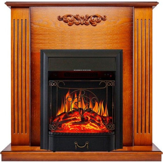 Каминокомплект Lumsden - Дуб антик с очагом Majestic FX Black #1