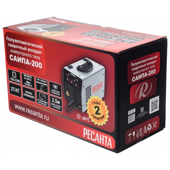 Сварочный полуавтомат САИПА-200 (MIG/MAG) Ресанта #9