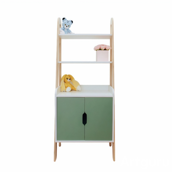 Стеллаж детский ЛуЛу, 600х1475х380 мм, Кипарисовый зеленый #1