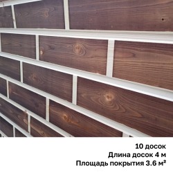 Декоративная евровагонка «Кирпичная кладка» для внутренней отделки 12.5*90*4000 Сорт А,В, 3.6 м2, 10 шт