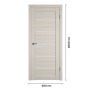 Дверное полотно Atum Pro 27 Scansom Oak со стеклом White Cloud, 600х2000 мм