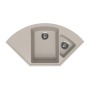 Мойка для кухни кварцевая Ulgran Quartz Marta 1000-02, лён