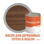 Масло для террас, деревянной мебели и детских площадок ProfiPaints Silver Terrace Oil 0.9 л, Орех