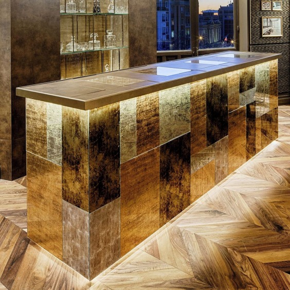 Лист МДФ Alvic Luxe Золото куско (Cuzco Oro) арт. ALV0046, 2750 x 1240 x 18 мм, глянец  #2