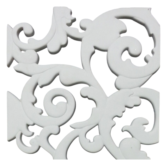 Панель "Вензель резной" гипсовый, 350х350х15 мм #1
