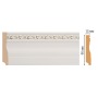 Плинтус напольный Decomaster Goldline 153-54 ДМ (95х12х2400мм)