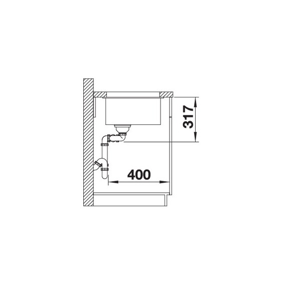 Blanco Subline 430/270-U Silgranit PuraDur антрацит c отводной арматурой InFino мойка #4